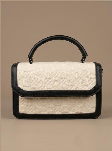Canvas Box Flap Bag