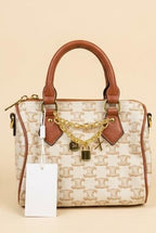 Monogram Chain Boston Bag