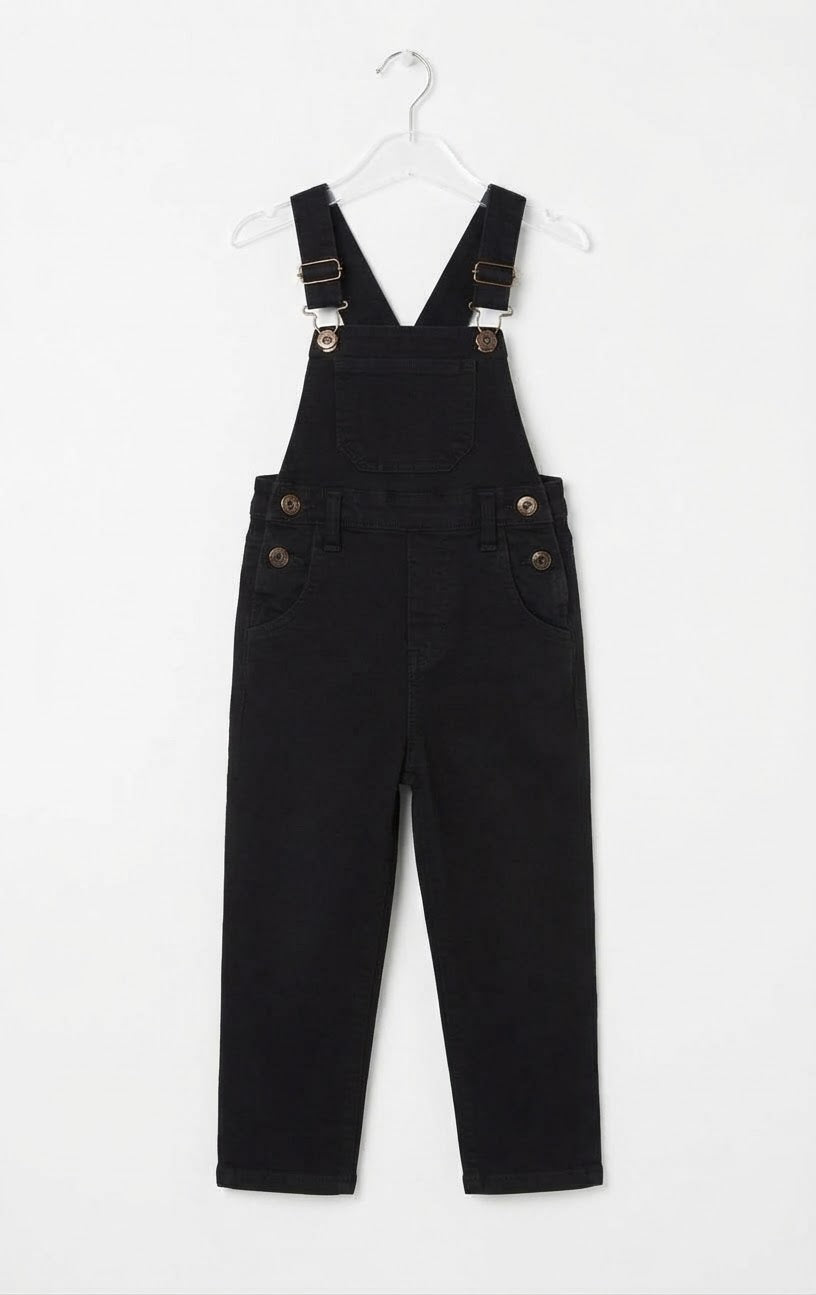 MNG Kids Denim Dungree Black