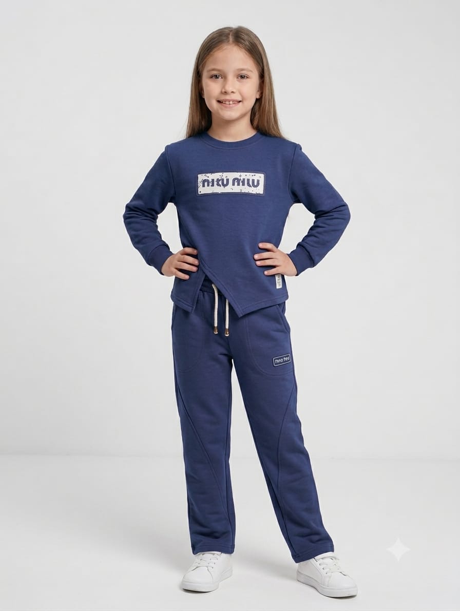 Girls Winter Tracksuit Sage Green
