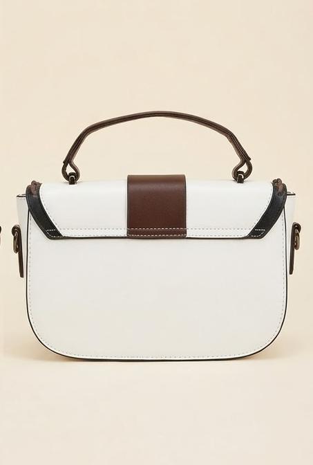 Vintage Charm Box Bag - White